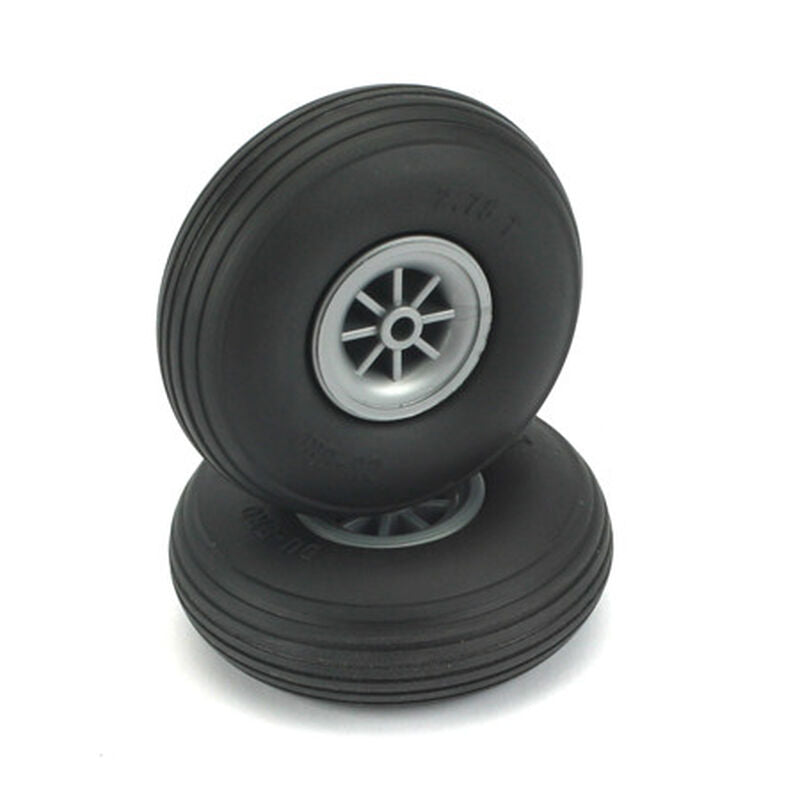 Round & Treaded Tires - 2-3/4" Dia. (69.85 mm) - Treaded