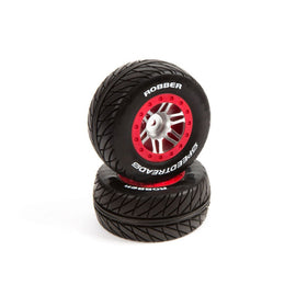 SpeedTreads™ Robber™ SC Tires Mounted: Slash Rear, Slash 4x4 Front/Rear, ECX (2)