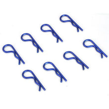 Load image into Gallery viewer, Anodized Body Clips, Blue (8)
