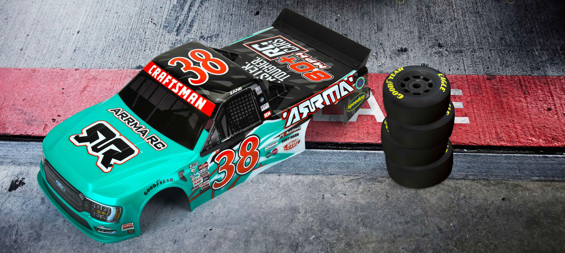 Zane Smith and the No. 38 ARRMA Ford F-150 Team