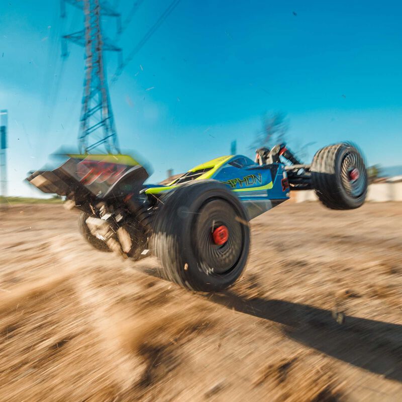 1/8 TYPHON MEGA 665 4X4 RTR Brushed Buggy, Blue 4