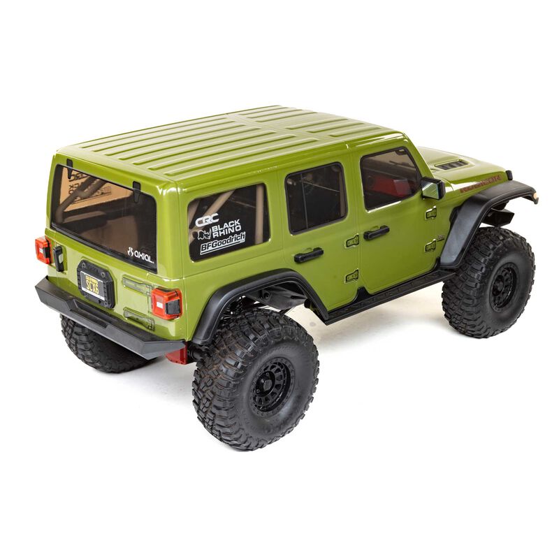 1/6 SCX6 Jeep JLU Wrangler 4X4 RTR Brushless Rock Crawler, Green 4