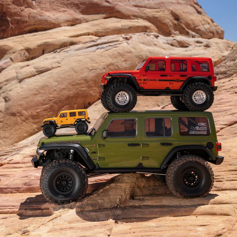 1/6 SCX6 Jeep JLU Wrangler 4X4 RTR Brushless Rock Crawler, Green 5