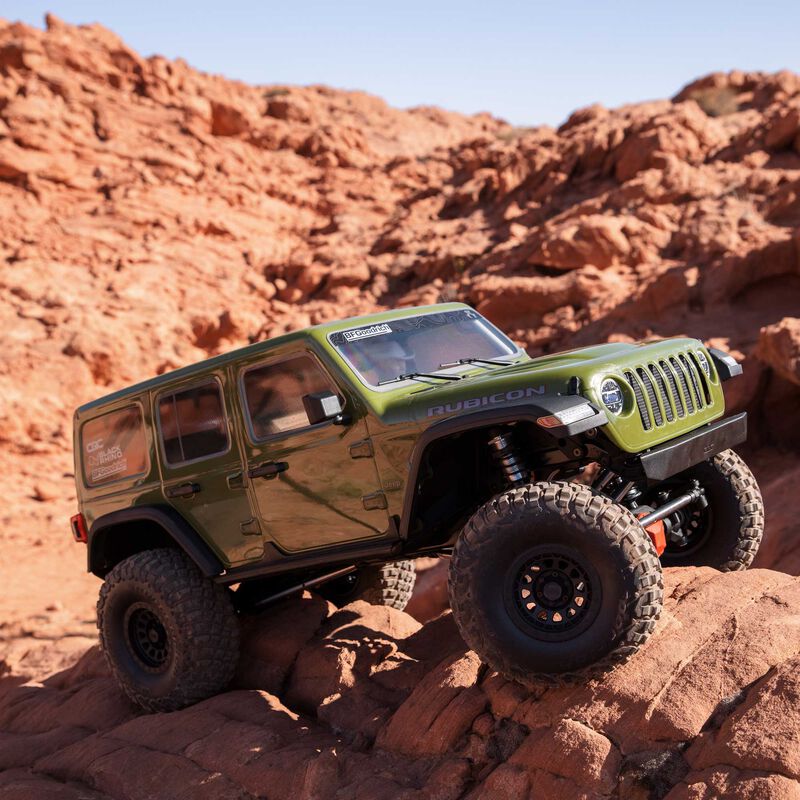 1/6 SCX6 Jeep JLU Wrangler 4X4 RTR Brushless Rock Crawler, Green 6