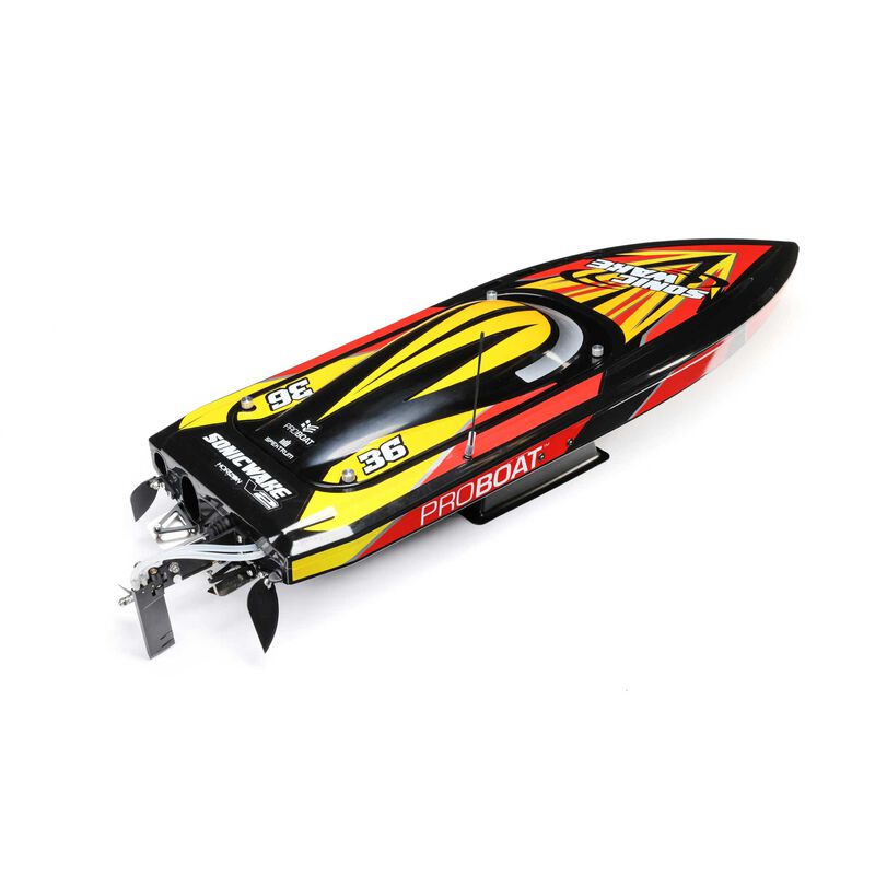 Sonicwake V2 36" Self-Righting Brushless Deep-V RTR, Black 9
