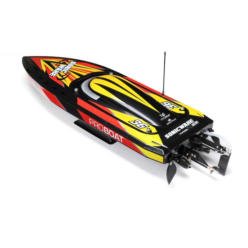 Sonicwake V2 36" Self-Righting Brushless Deep-V RTR, Black 10